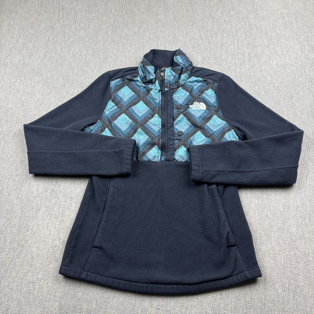 The North Face Pullover Womens XS 200WT Tundra Sweater Quilted Fleece Half Zip